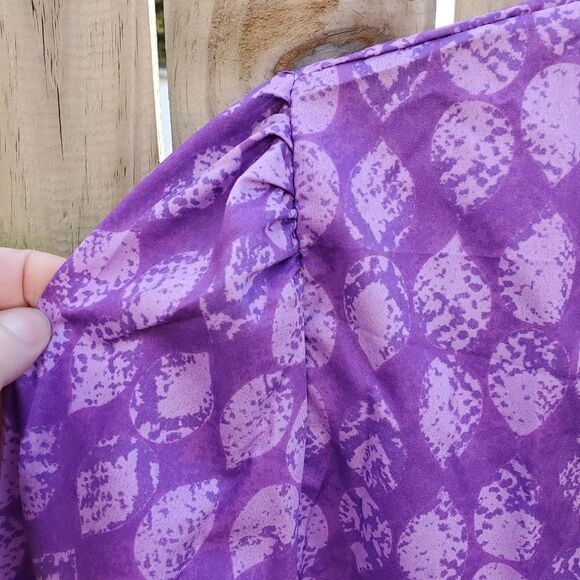 Purple Button up Blouse - Picture 7 of 12